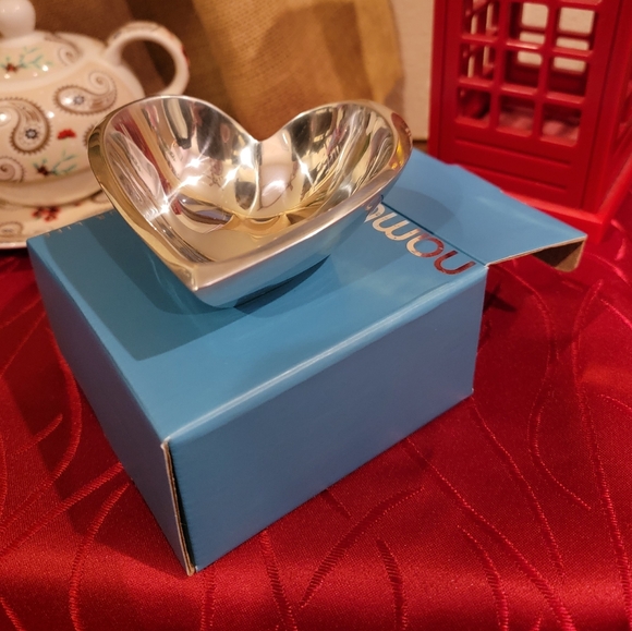 Nambe amore metal heart trinket dish - Picture 2 of 11
